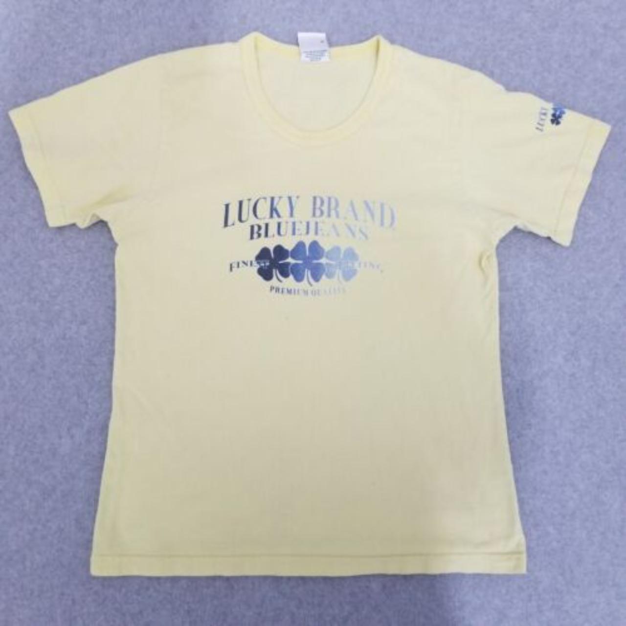 #Vintage #Lucky #Brand #Shirt Womens Large Yellow