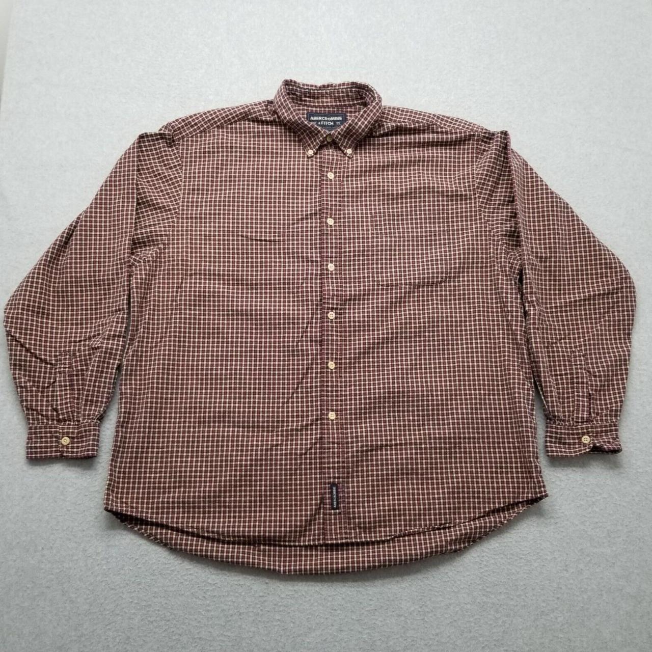 #Abercrombie & #Fitch #Shirt Mens XL Red #Plaid... - Depop