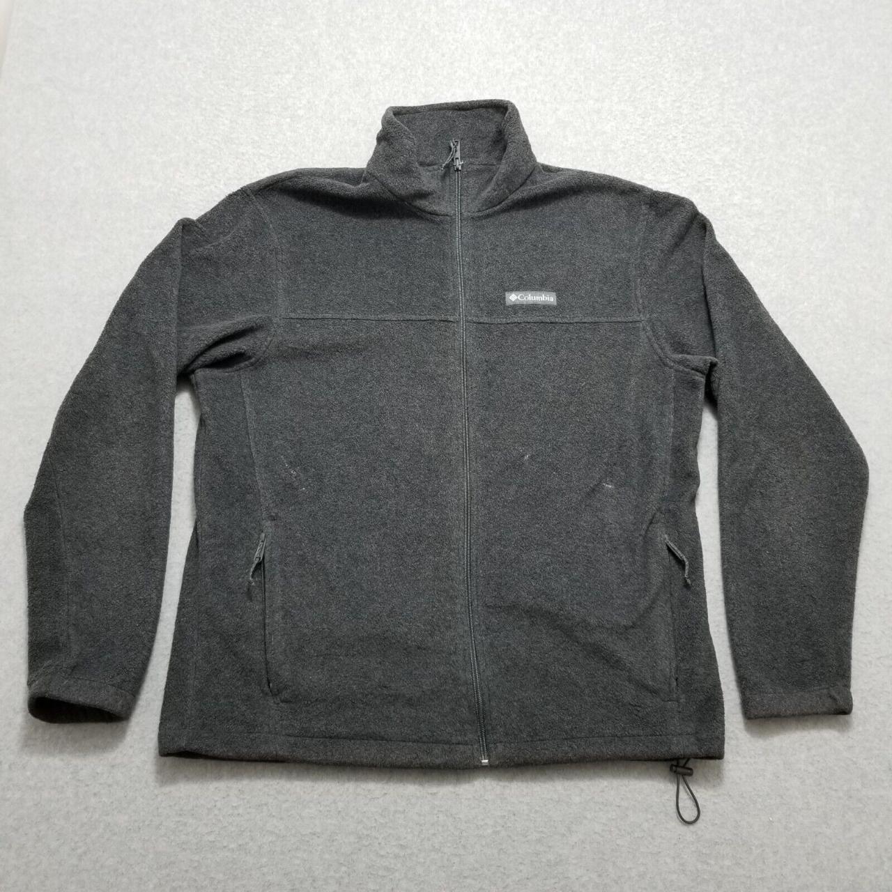 #Columbia #Jacket Mens Large Gray Fleece #LongSleeve... - Depop