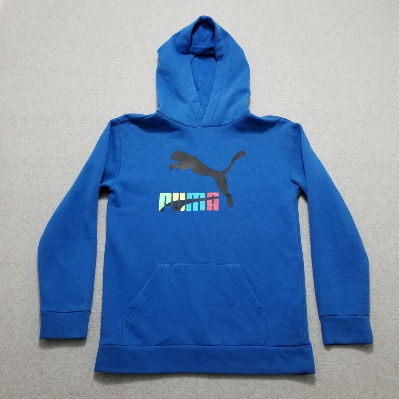 #Puma #Hoodie Youth XL 18-20 Boys Blue #Pullover... - Depop