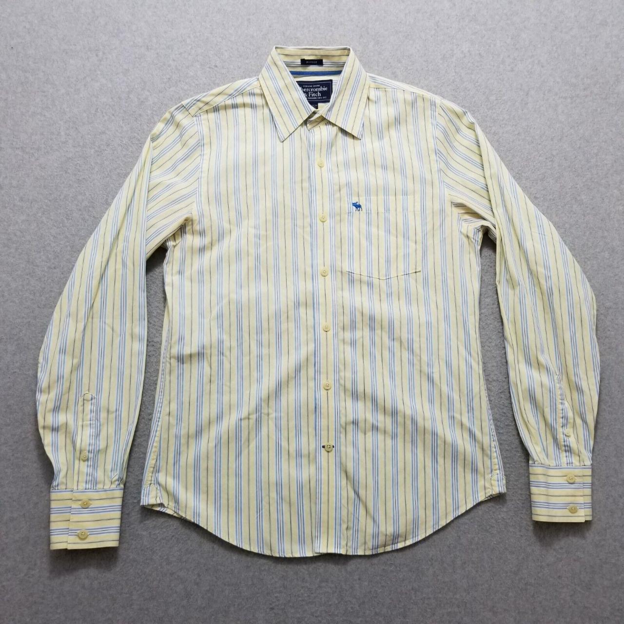 #Abercrombie & #Fitch #Shirt Mens Medium Yellow... - Depop