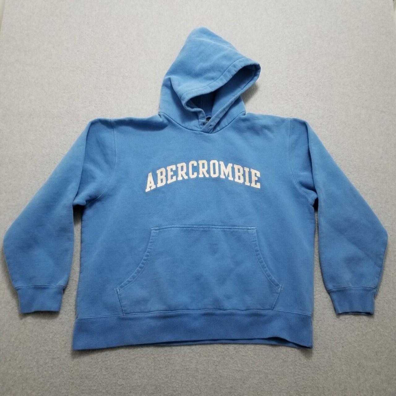 #Abercrombie & #Fitch #Hoodie Men Large Blue... - Depop