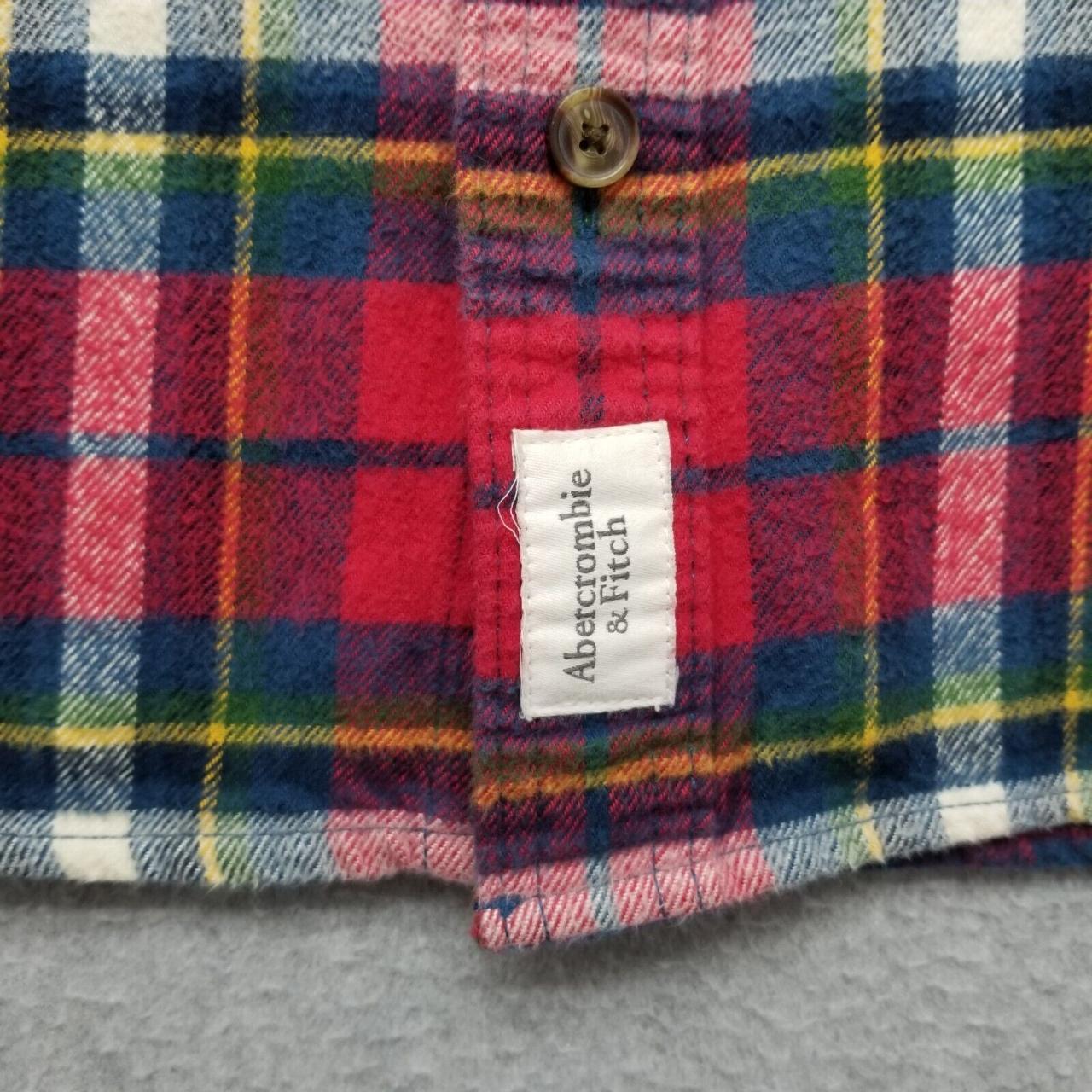 #Abercrombie & #Fitch Flannel #Shirt Mens 2XL Red... - Depop