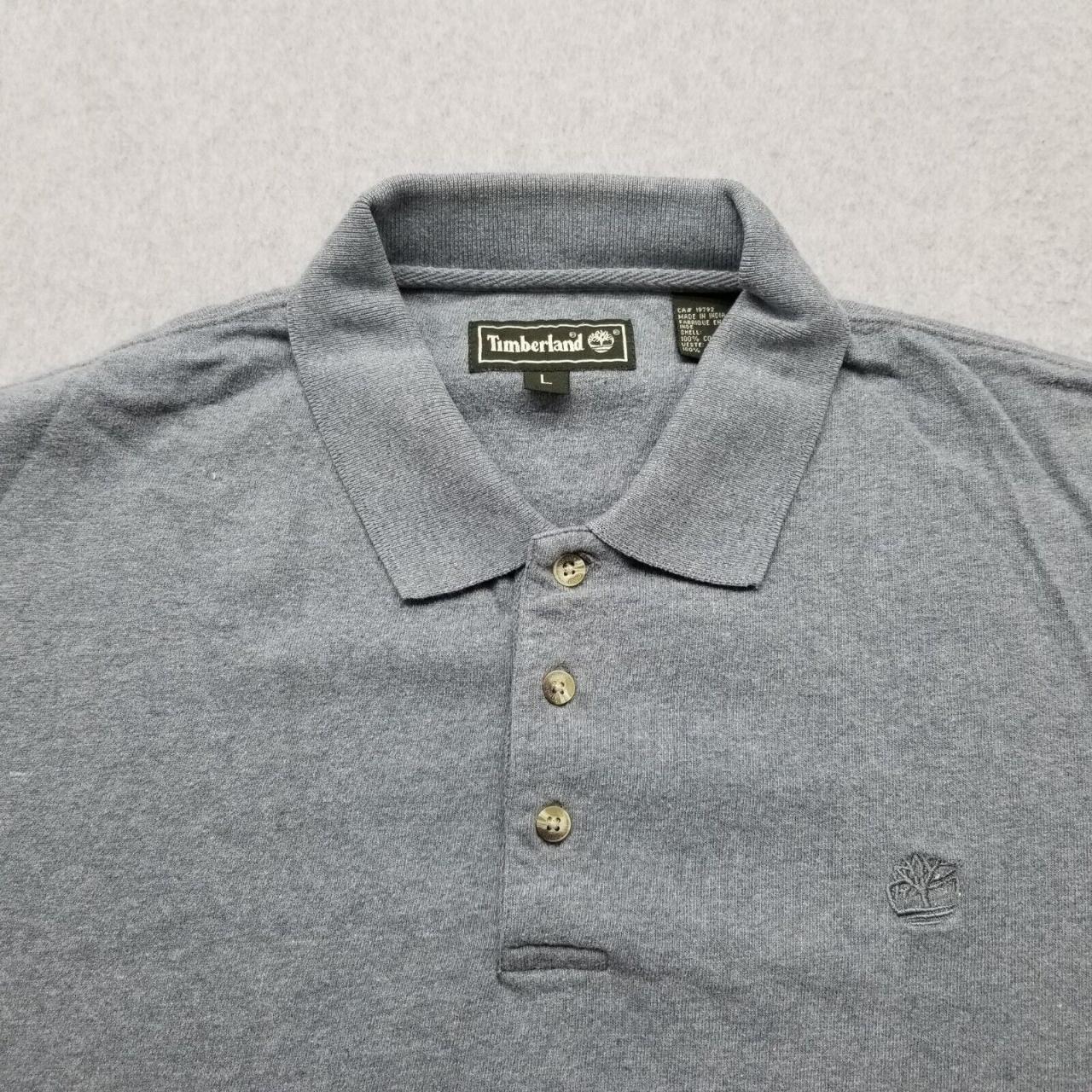 #Timberland #Shirt Mens Large Gray #LongSleeve #Polo... - Depop