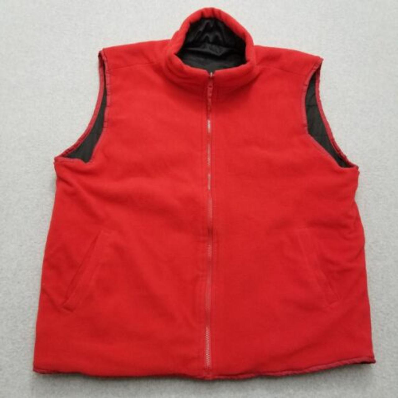 #Johnny #Sports Fleece #Jacket Men 3XL Red #Vest Zip... - Depop