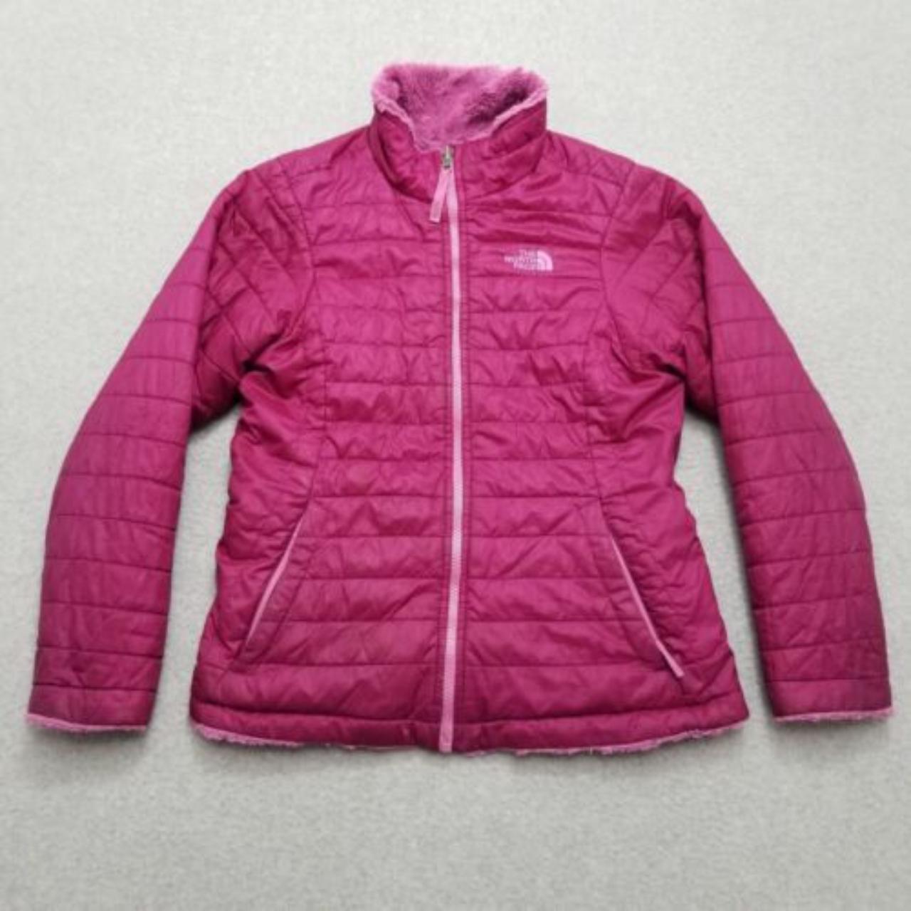 #The #North #Face #Jacket Youth Large Pink Full Zip... - Depop