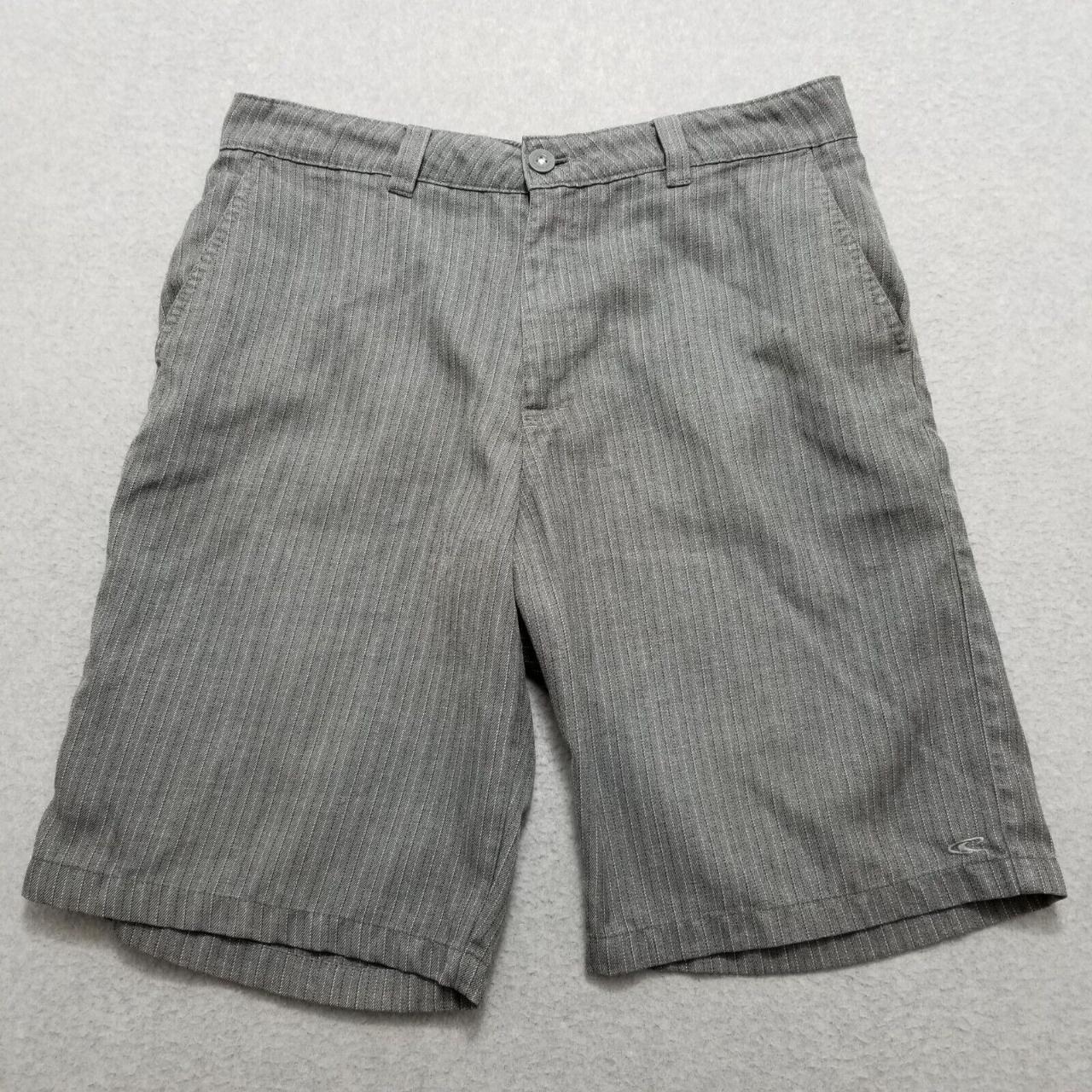 #Oneill #Shorts Mens 32 Gray Striped Casual #Pockets... - Depop