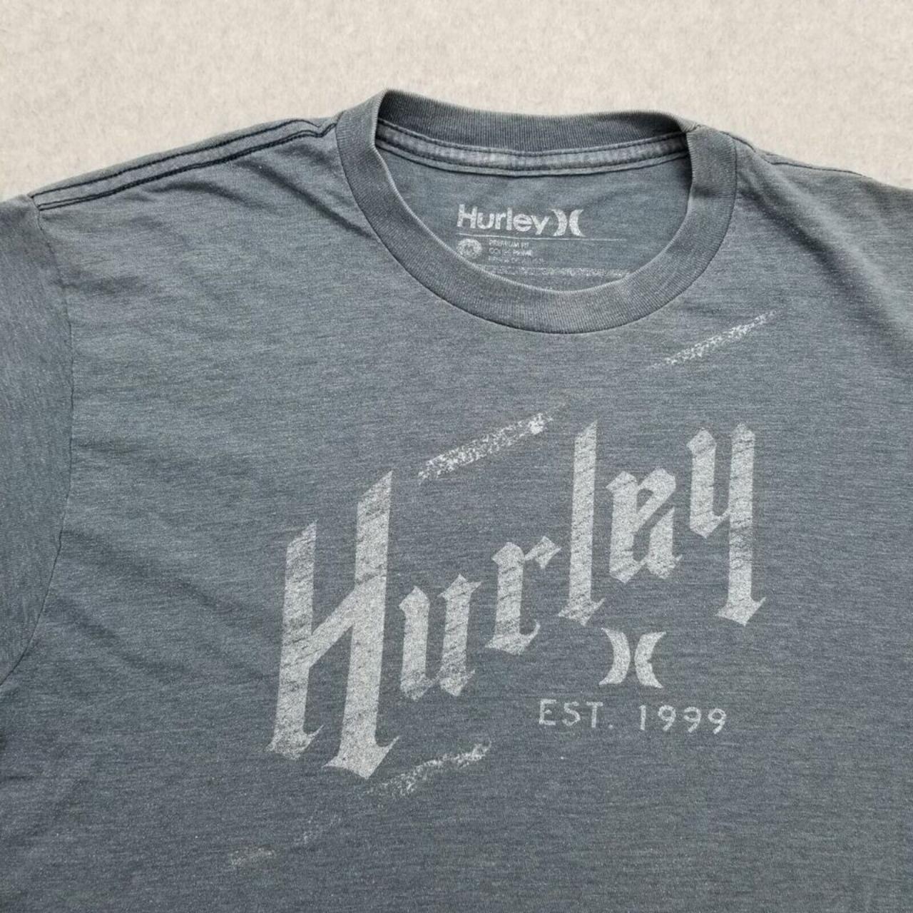 #Hurley #Shirt Mens Medium Blue Gray #ShortSleeve... - Depop