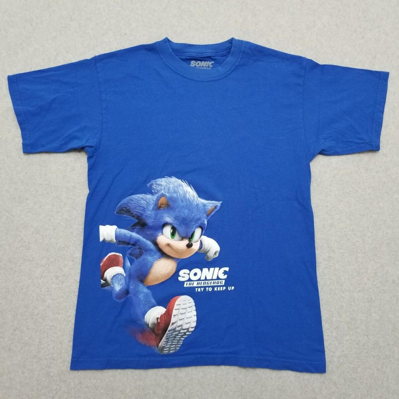 #Sonic #The #Hedgehog #Shirt Youth XL Blue... - Depop