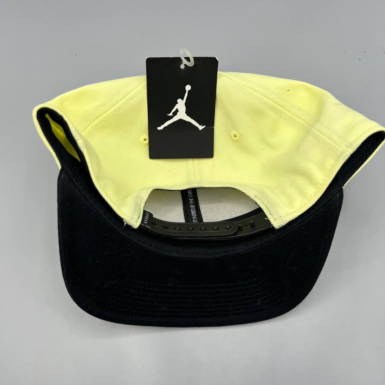 Air Jordan Hat Men Black Yellow Jumpman Snap Back