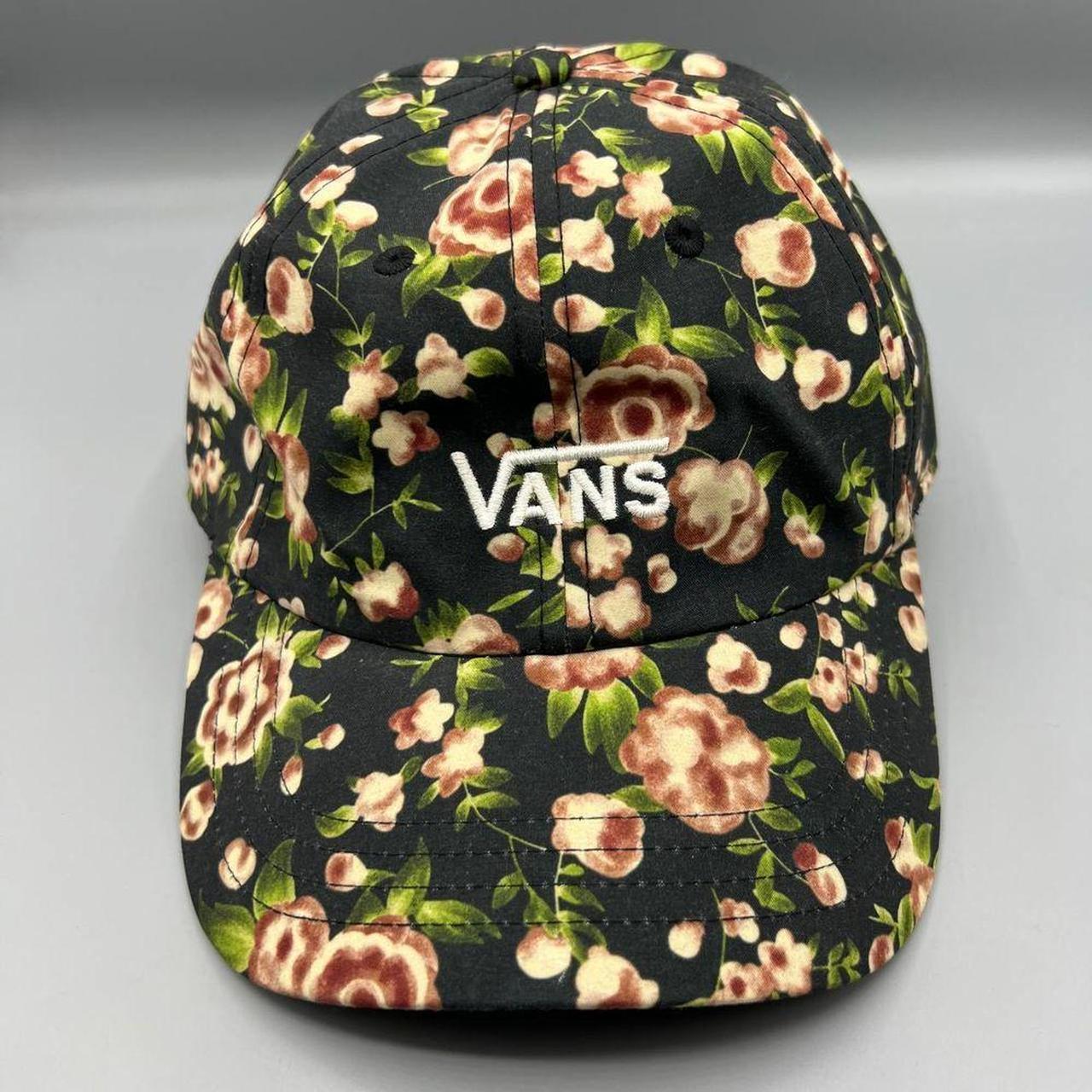 Vans Hat Men Small-Medium Black Floral All Depop