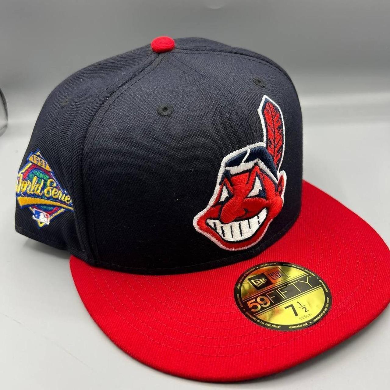 New Era Men's Caps - Blue/Red – Cleveland Indians Guardians Hat Men 7 1/2 …
