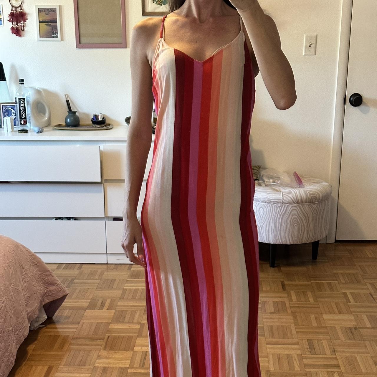 dress with tan heels