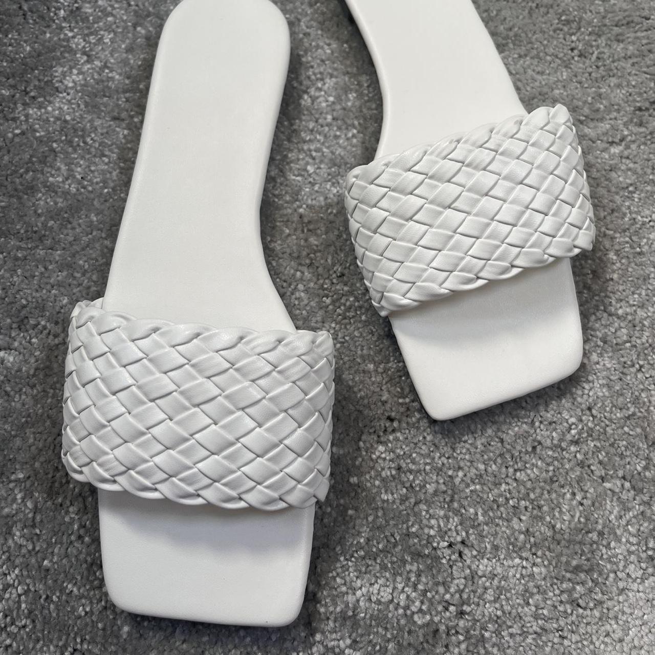 White braided square toed beautiful