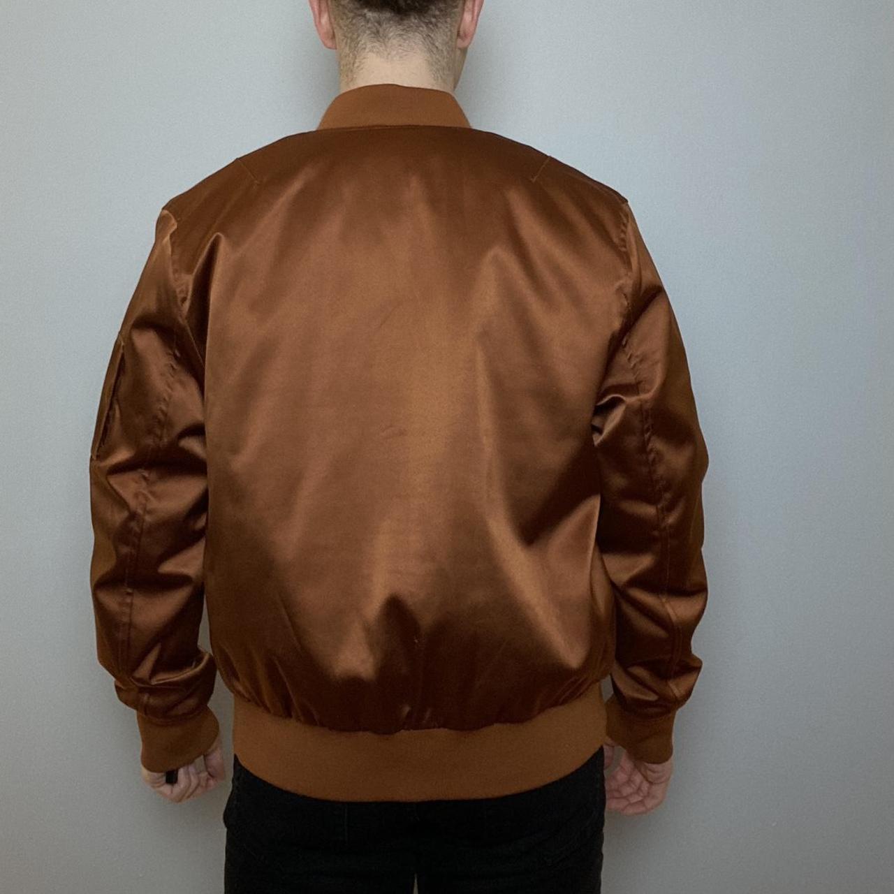 H&M copper bomber jacket from 2016. Still in perfect... Depop