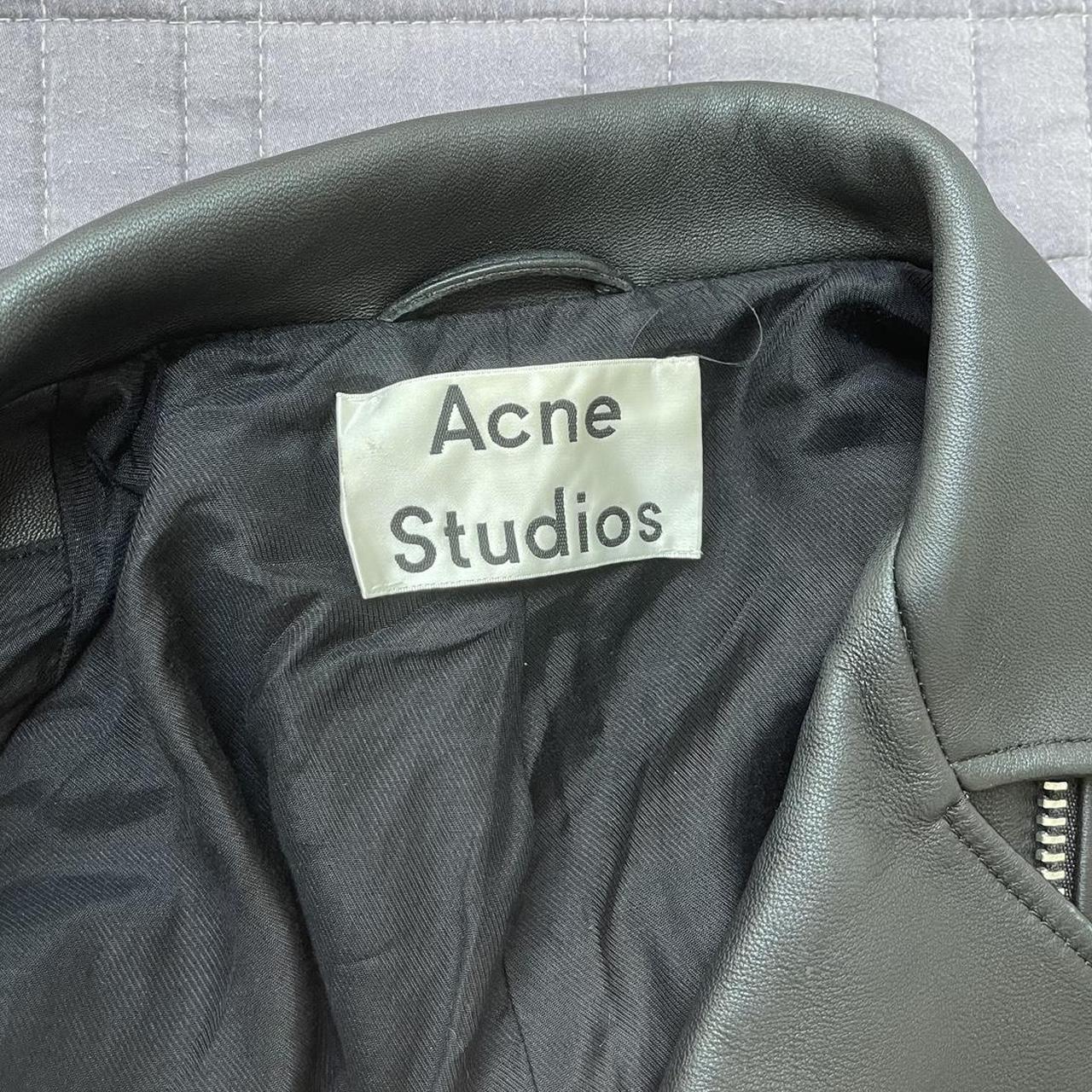 Acne Studios Leather Biker Jacket Great condition... - Depop
