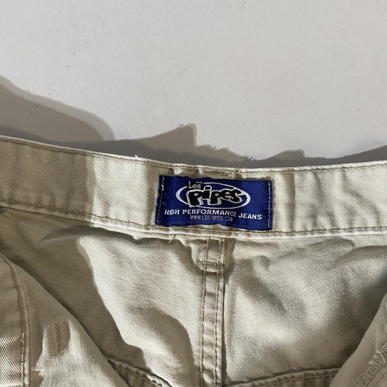 Vintage y2k Lee Pipes baggy BMX shorts with mesh... - Depop