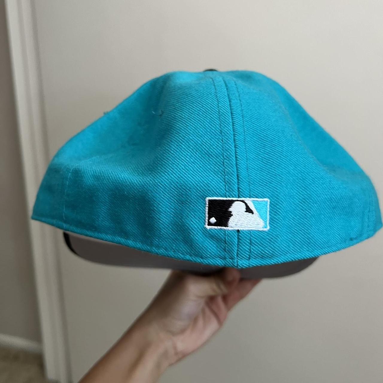 Vintage Florida Marlins Hat Cap Gray New Era World - Depop