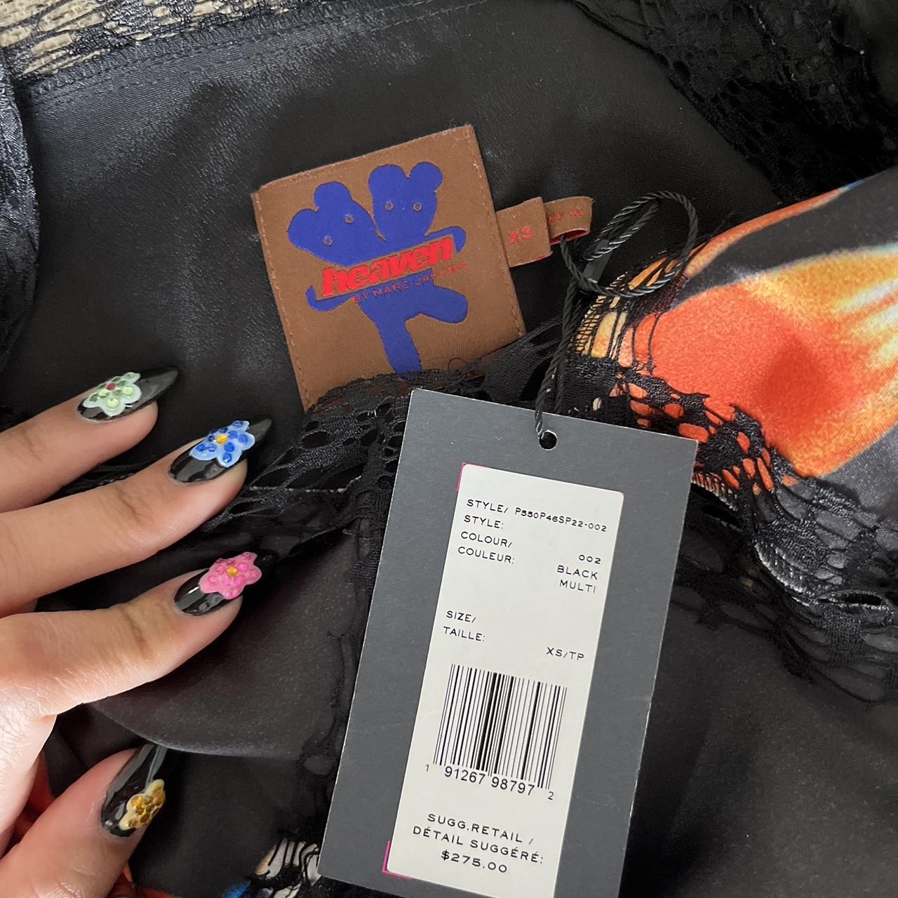 Heaven by Marc Jacobs Koi Fish Silk Dress with lace | Depop