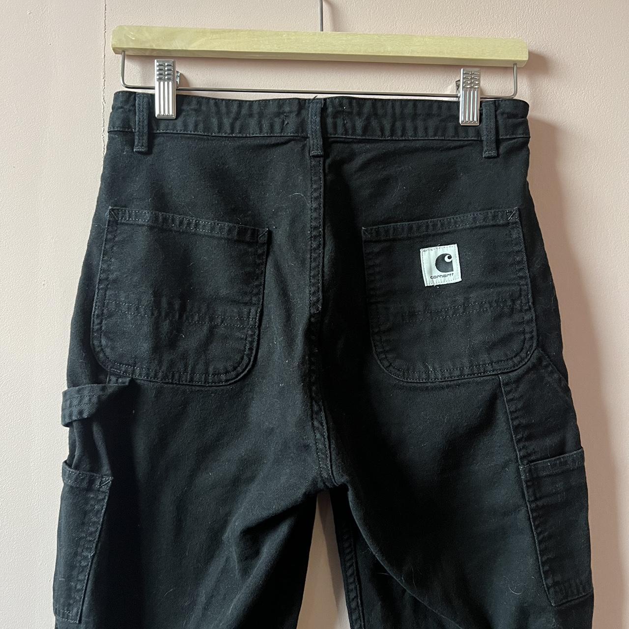 Carhartt WIP Pierce Pant Black Canvas Jeans, fits a... - Depop