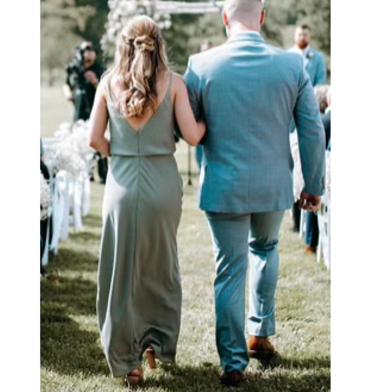 Jenny Yoo Bianca Sage Green Bridesmaid Dress Only... - Depop