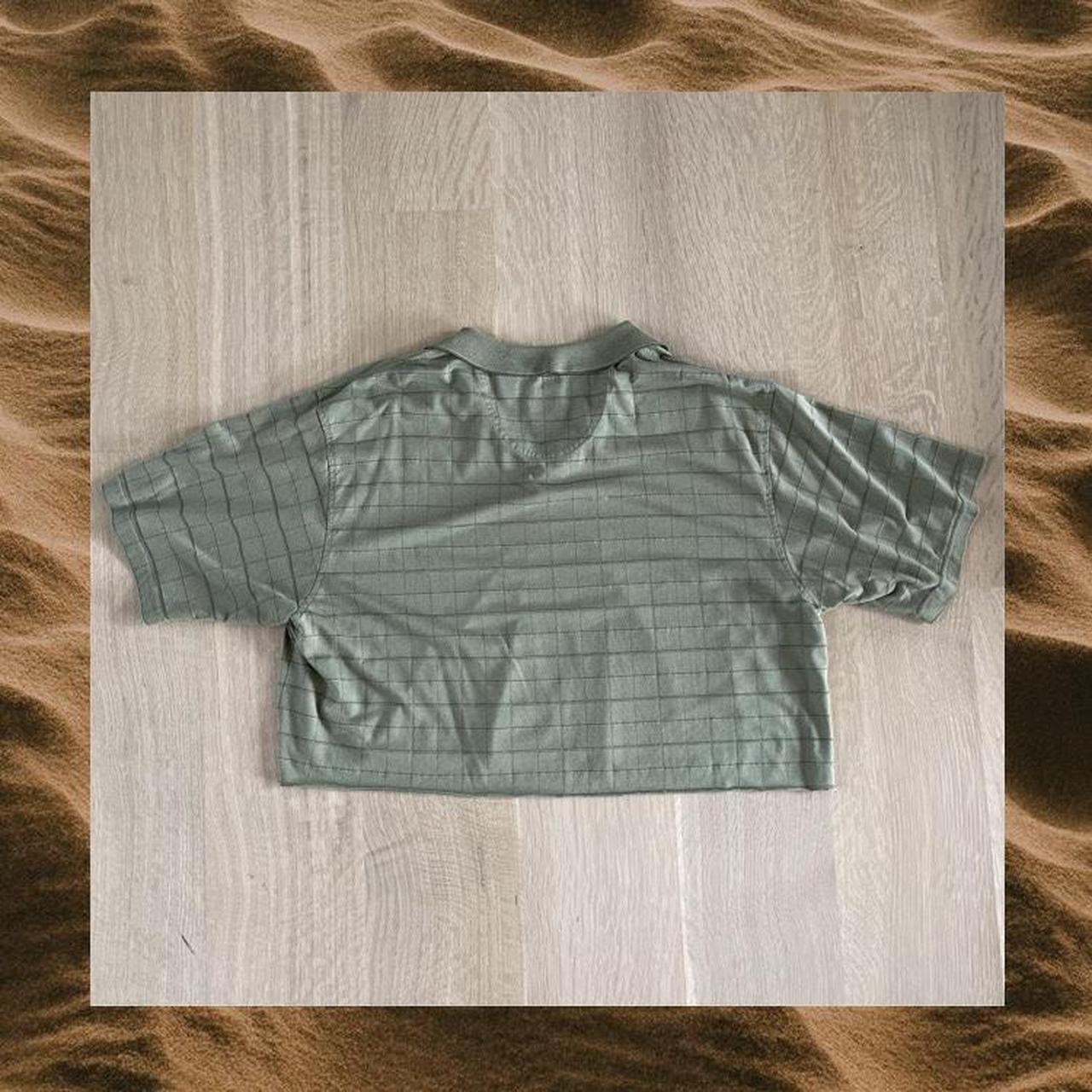 Reworked green collared shirt sleeve shirt Perfect... Depop