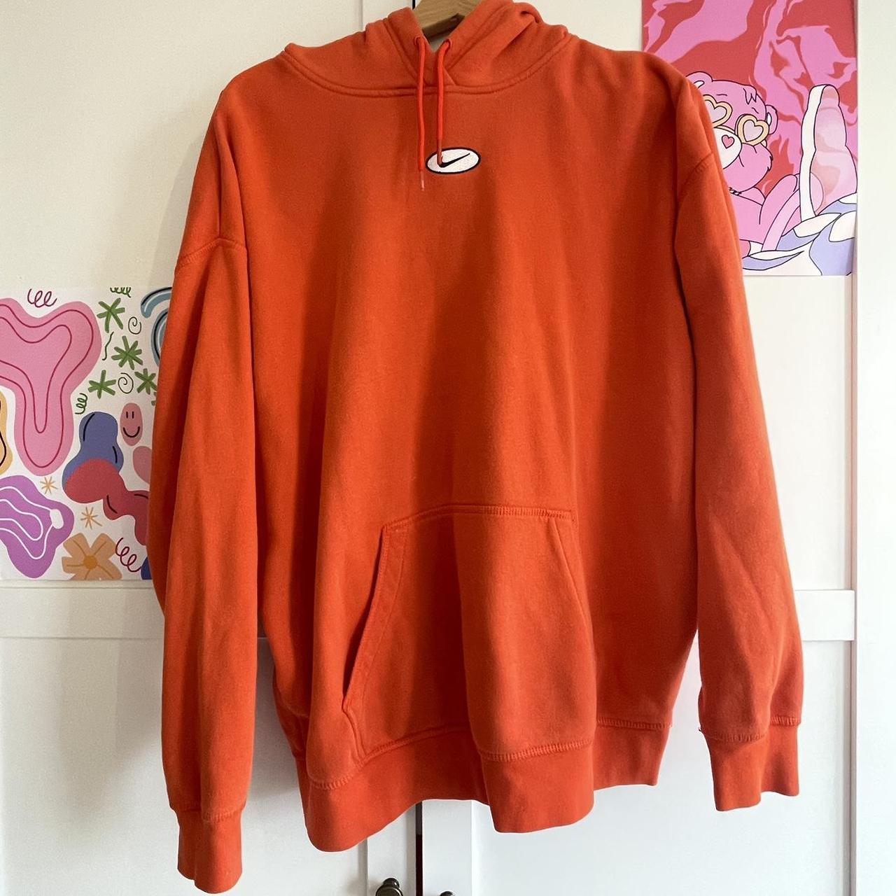 broken nike swoosh hoodie