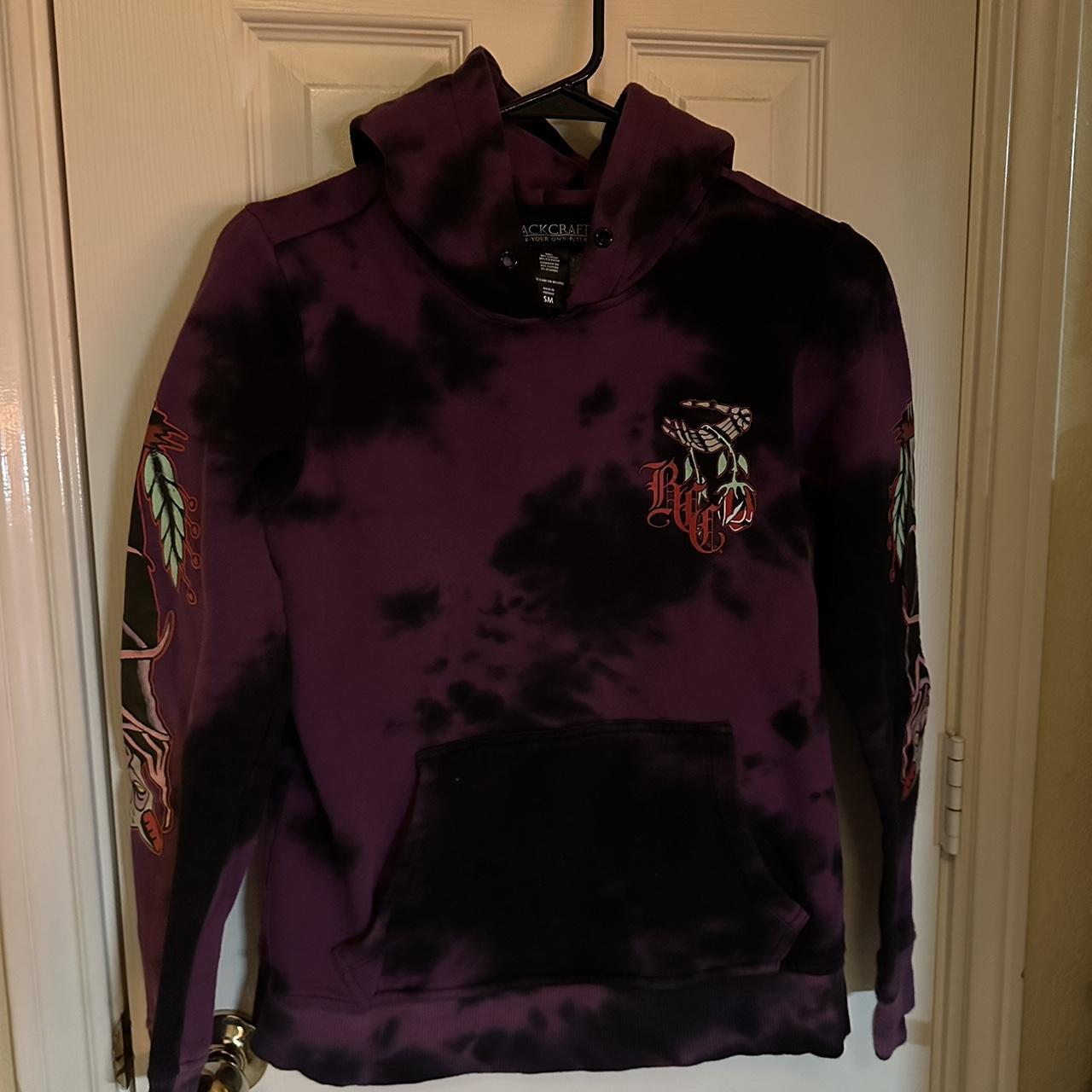 Size small Blackcraft Cult hoodie, purple/black wash... - Depop