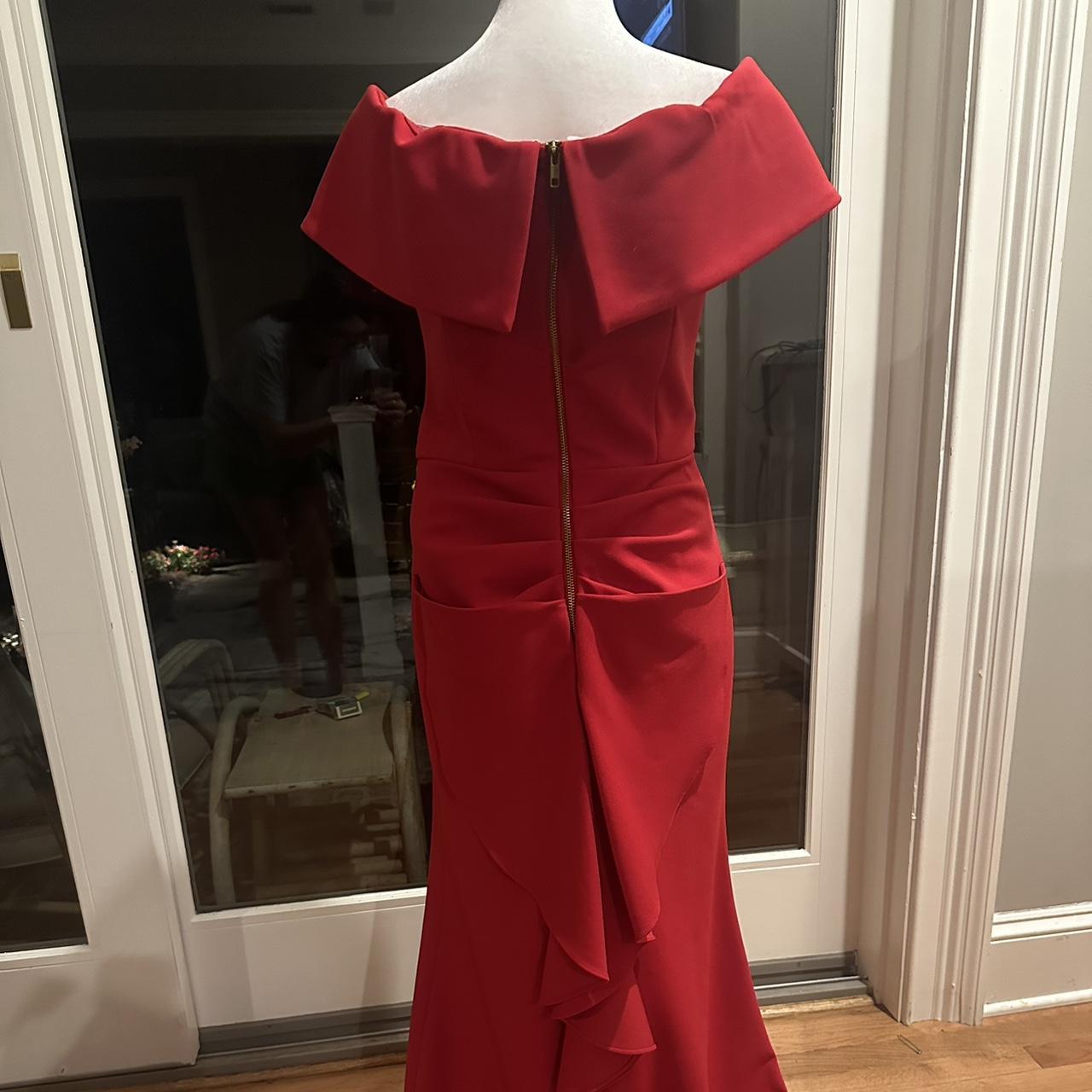 Betsy Adam red maxi dress Originally 279 worn. Depop