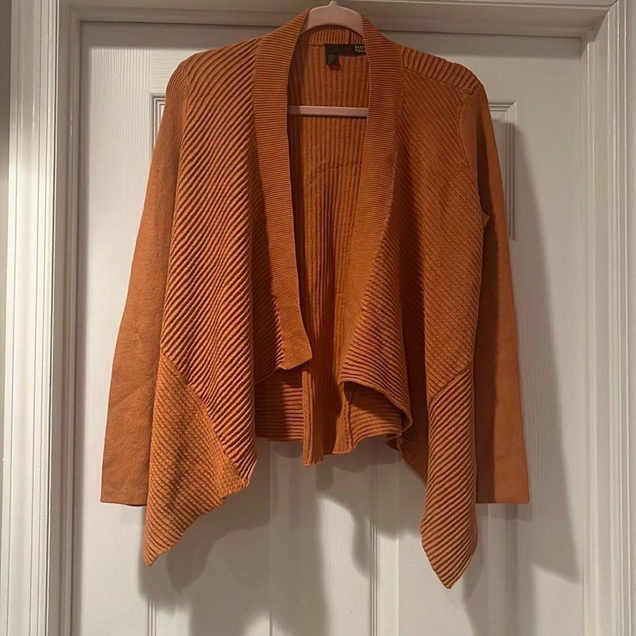 2024 Eileen Fisher Orange Cotton Cardigan