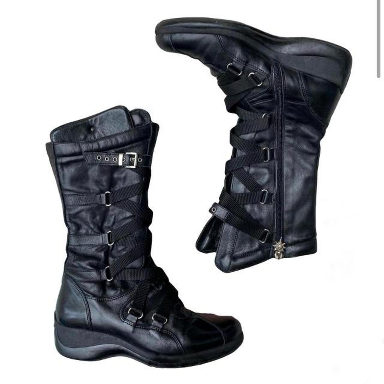Black biker boots