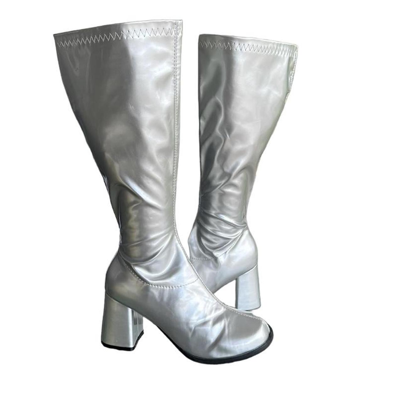 Gogo boots hot sale silver