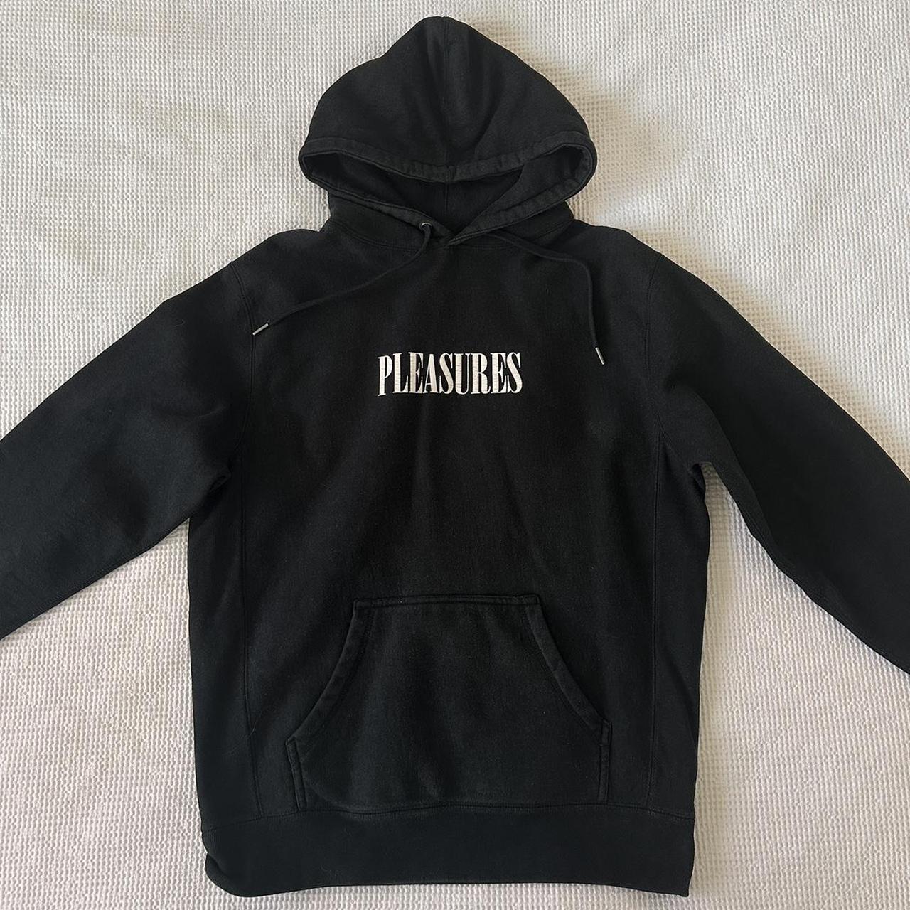 Pleasures core logo hoodie best sale