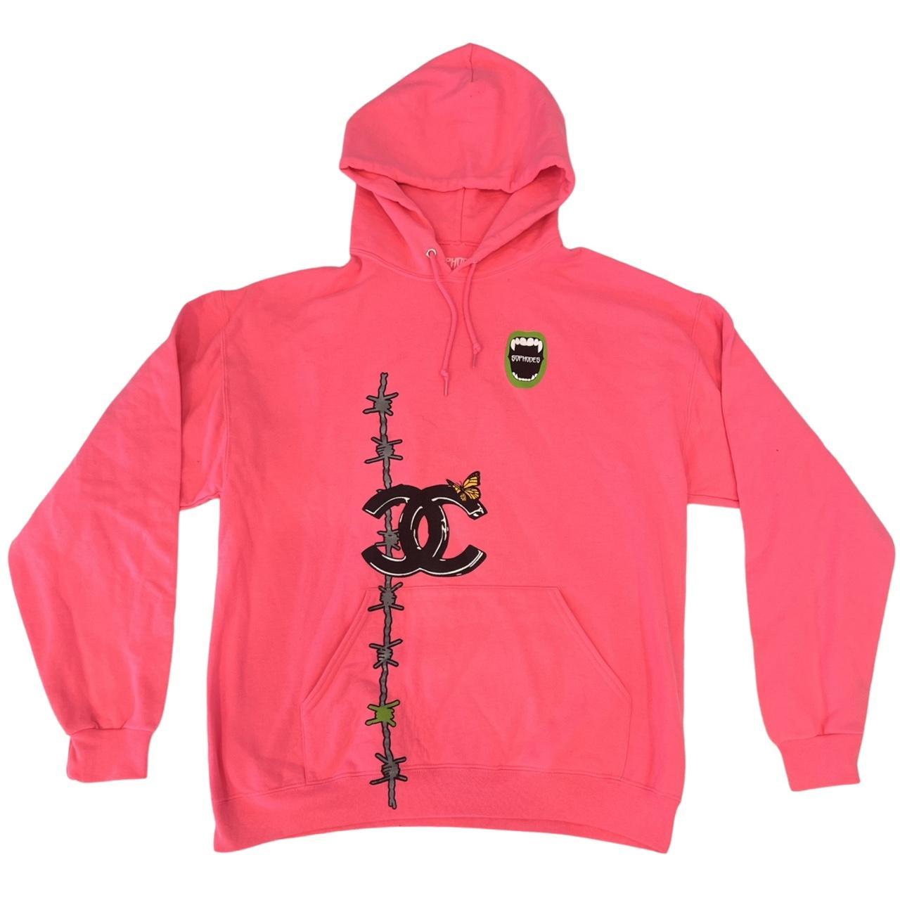 Women's Pink Hoodie Depop