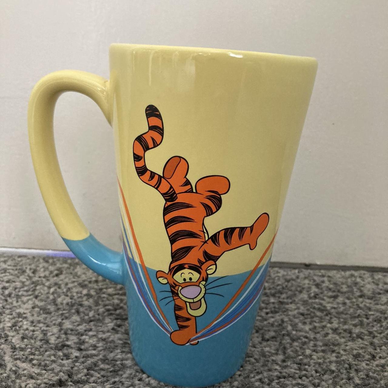 Vintage Walt DISNEY TIGGER Winnie the Pooh Plate Mug Sippy Lid Lidded Cup  Divided Kids Child Striped Stripe Plastic ZAK Designs Melamine 