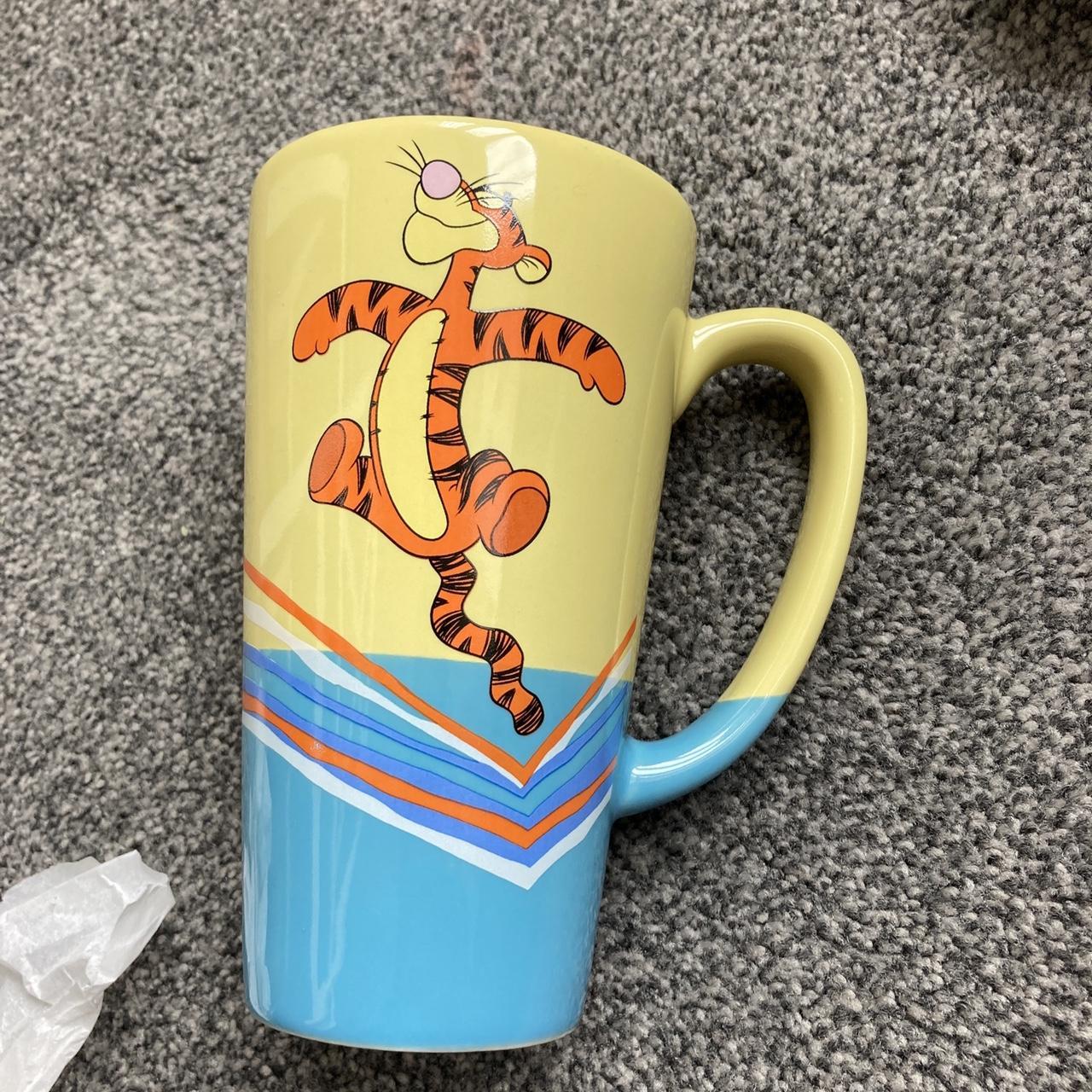 Vintage Walt DISNEY TIGGER Winnie the Pooh Plate Mug Sippy Lid Lidded Cup  Divided Kids Child Striped Stripe Plastic ZAK Designs Melamine 