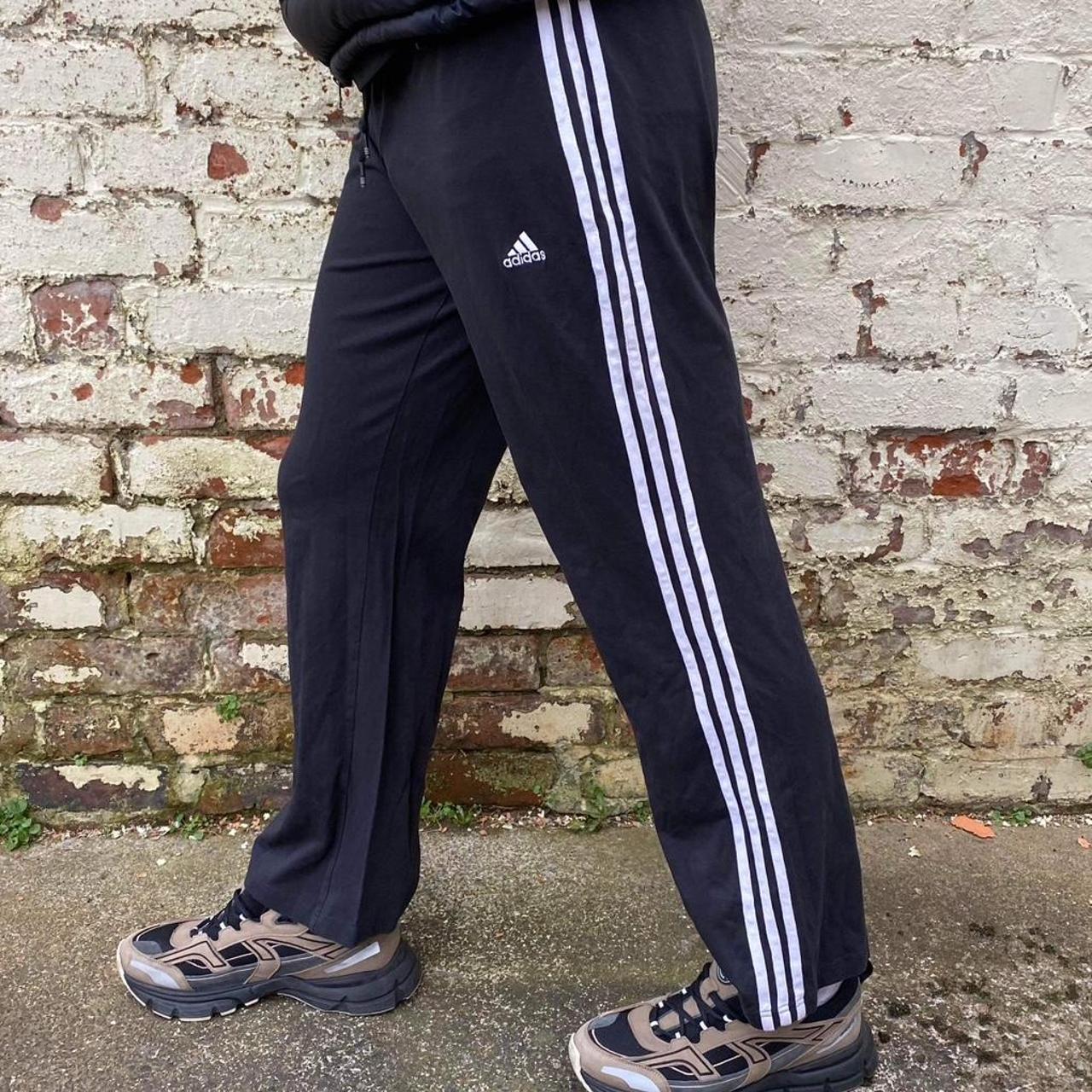 Vintage Adidas 3 Stripes Tracksuit Jogging... - Depop