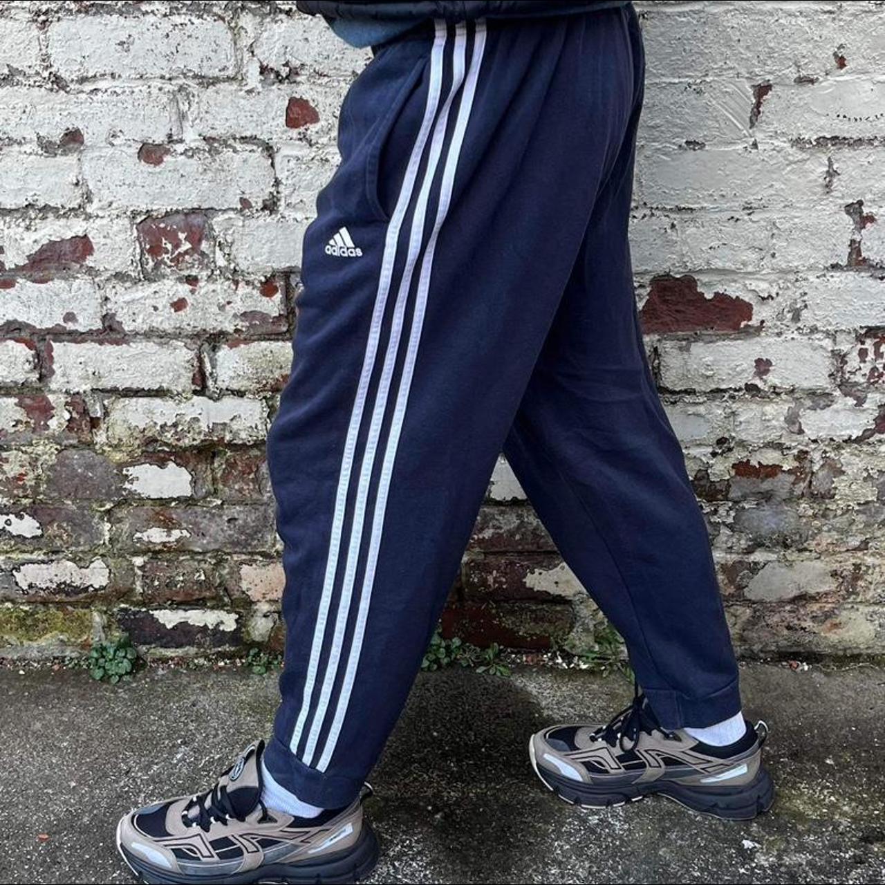 Adidas Men's Navy and Blue Joggers-tracksuits | Depop