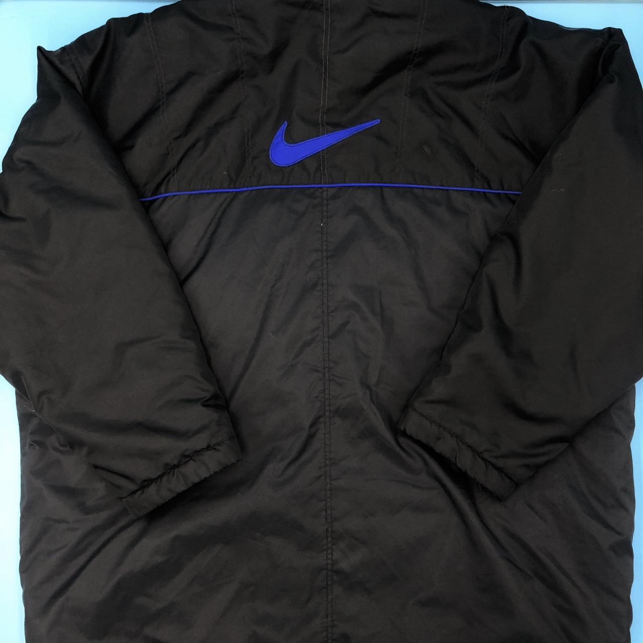 Vintage Retro Nike Swoosh Puffer Down Jacket... - Depop