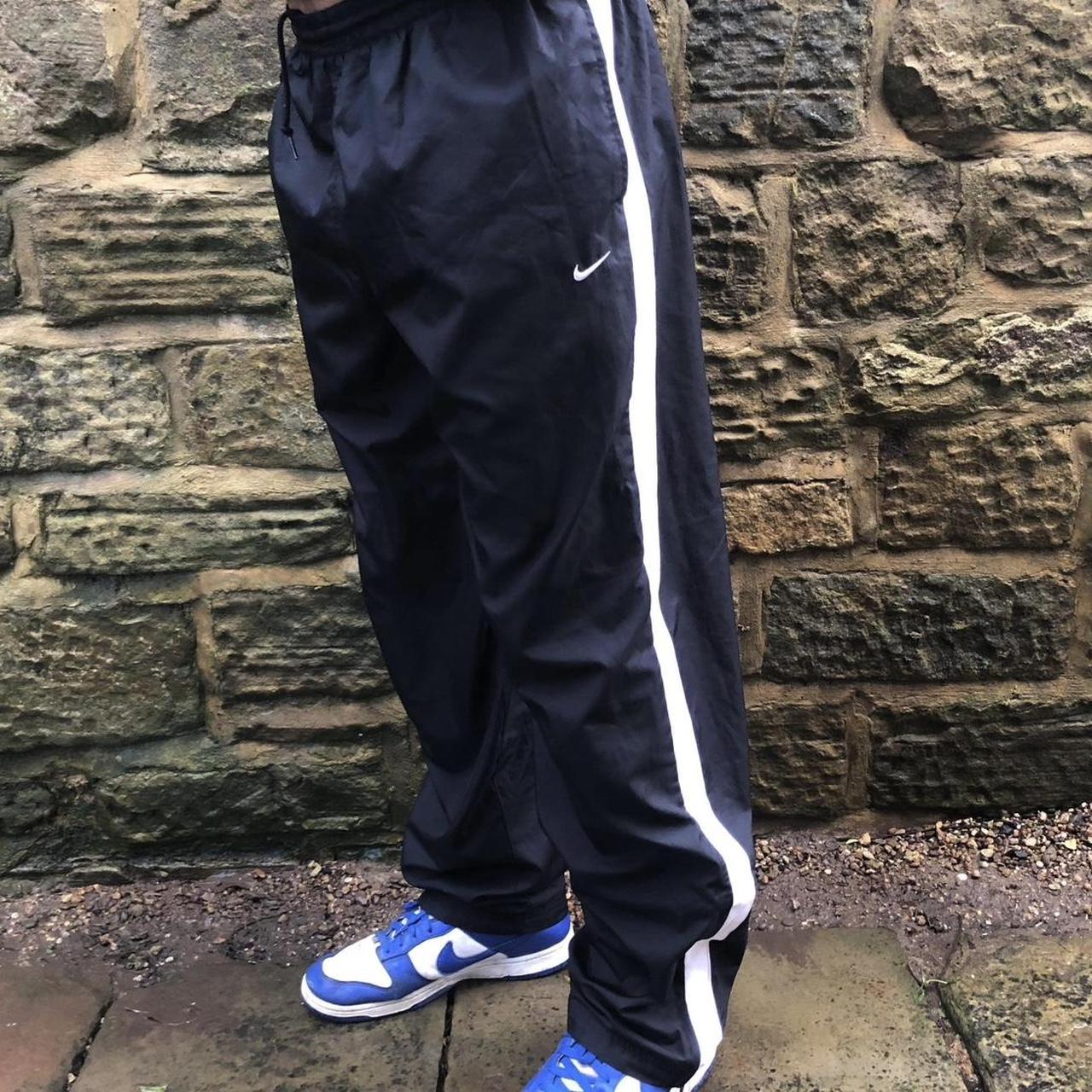 Vintage Retro Nike Swoosh Softshell Sweatpants Depop