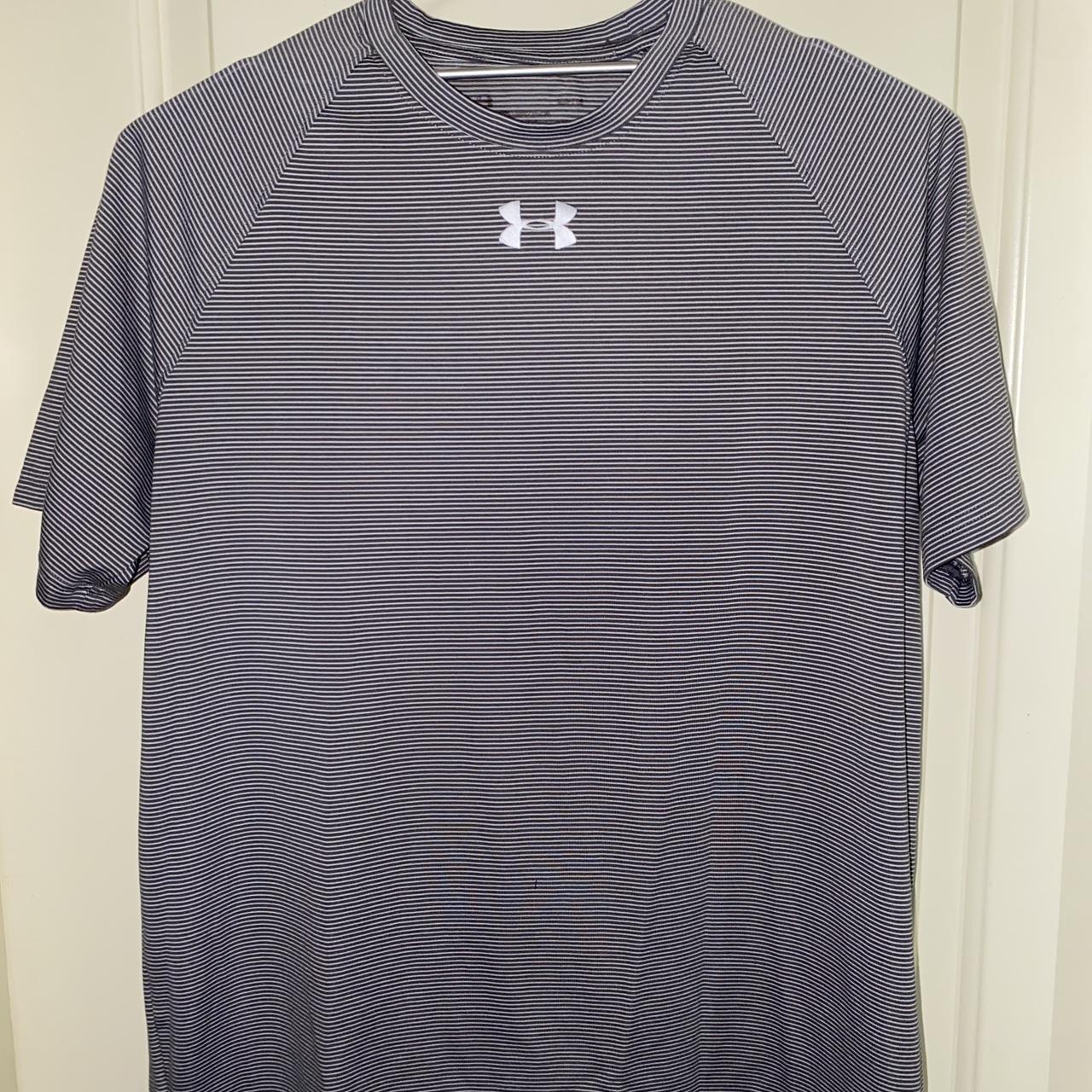 Under armour stripped training shirt - Depop