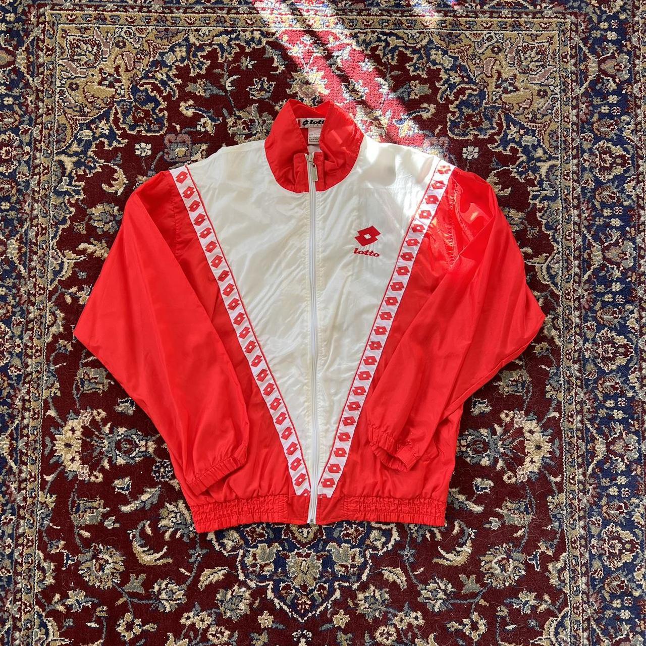 Lotto Men's Red and White Jacket