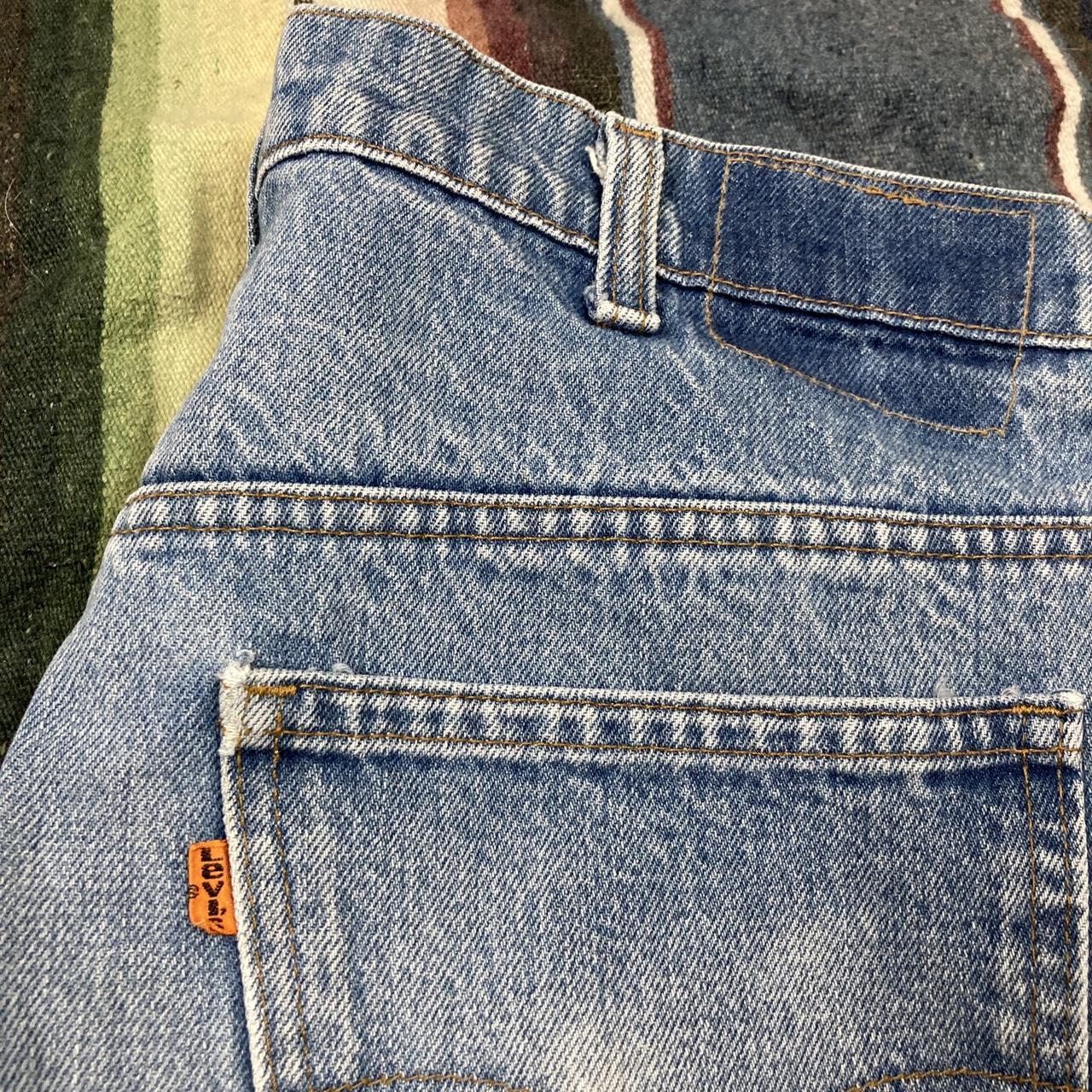 Vintage 1970s Levi's 517 Orange Tab 36x30 Talon...