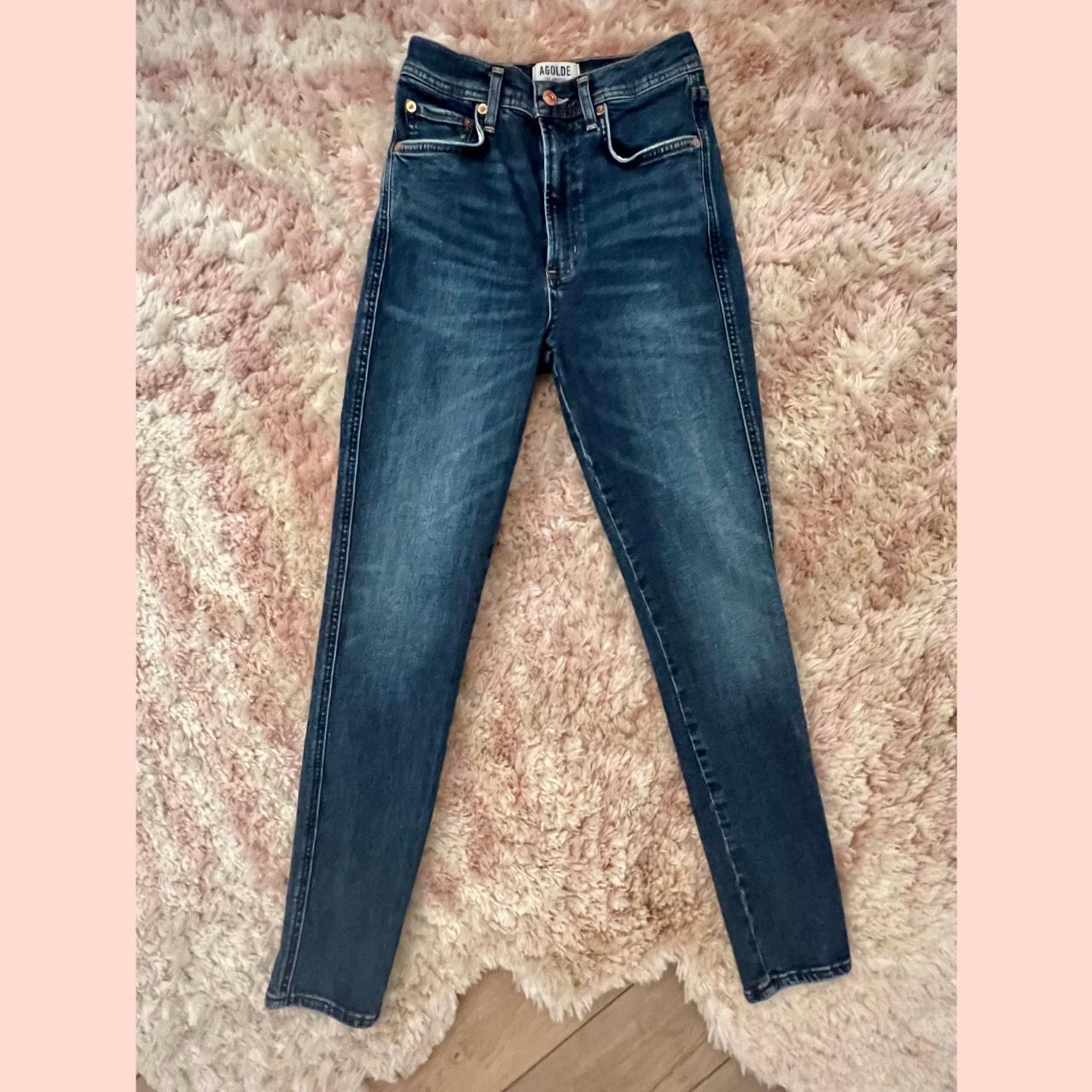 AGOLDE Roxanne Super High Rise Skinny Color