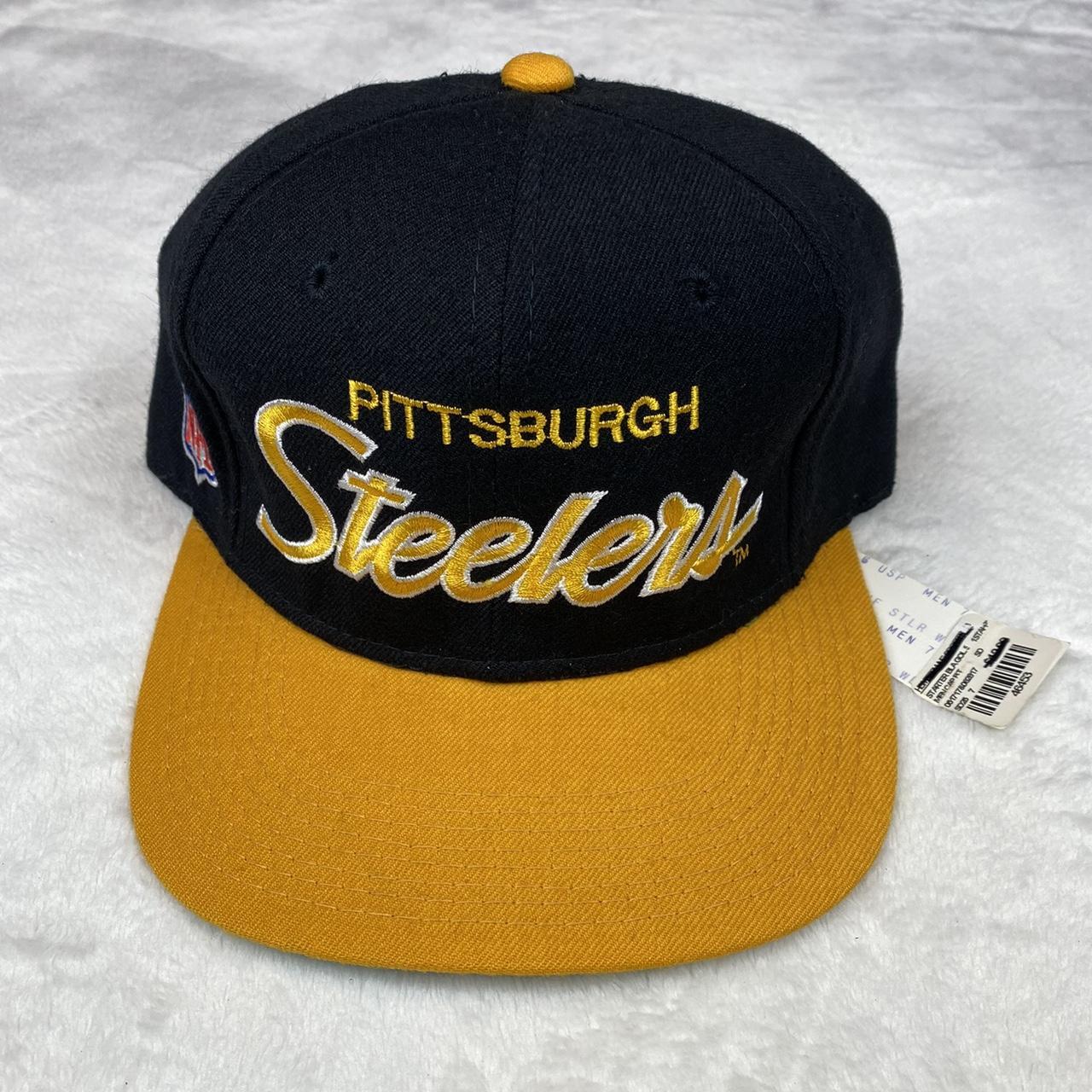 Pittsburgh Steelers Hat Vintage Fitted Youth Size 7 - Depop