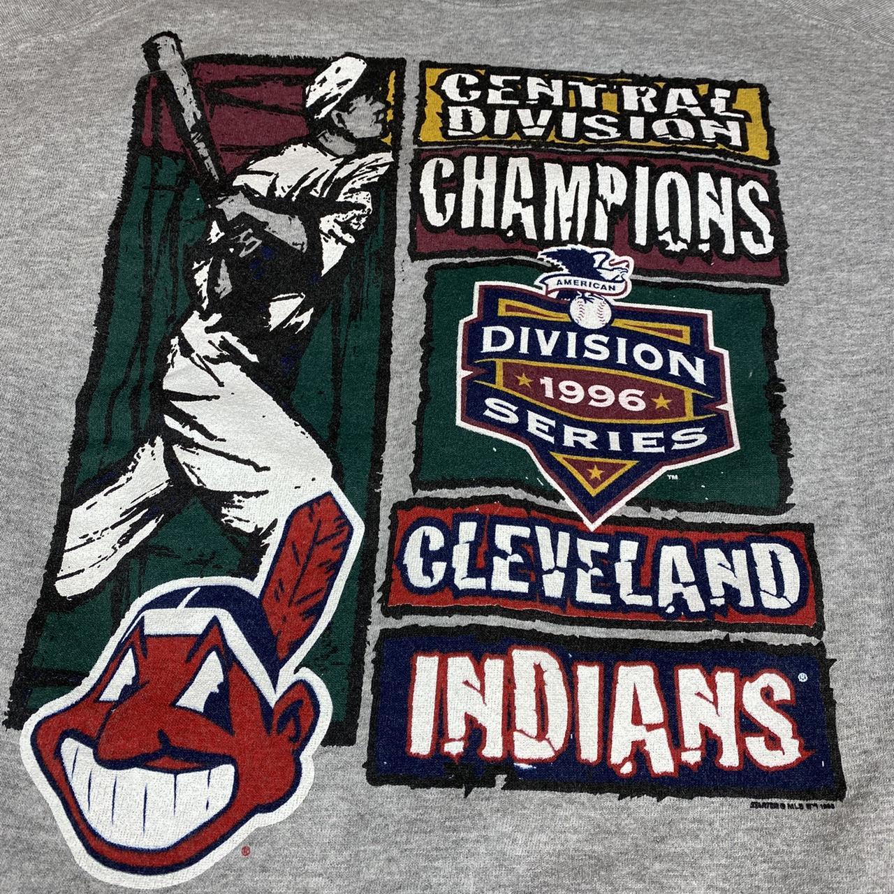 Vintage 1996 STARTER MLB Cleveland Indians USA Made Baseball Sweatshir