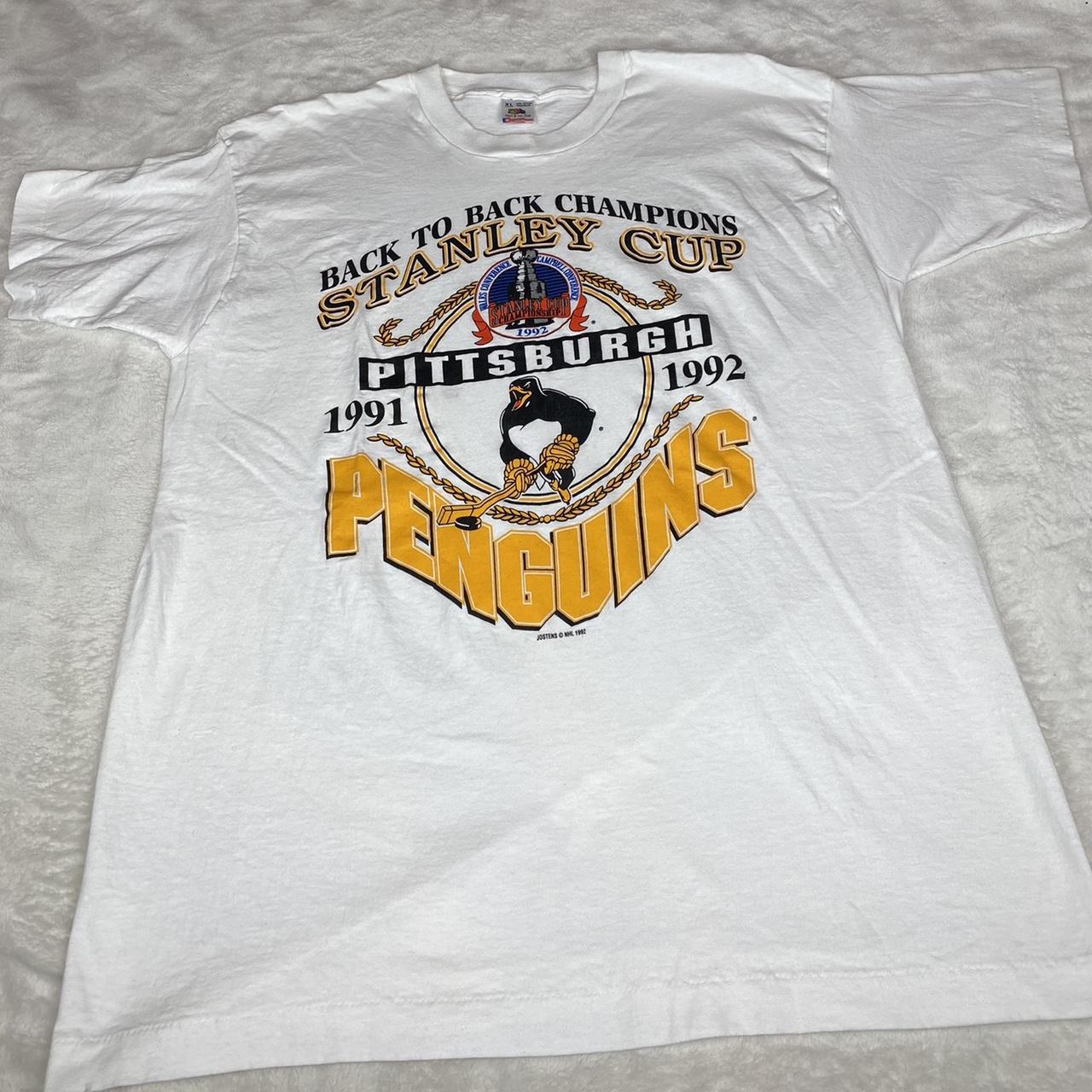 Vintage 90s PITTSBURGH PENGUINS NHL Fruit Of The Loom T-Shirt XL