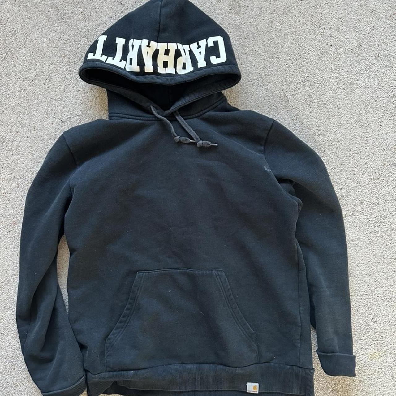 Carhartt black hoodie - Depop