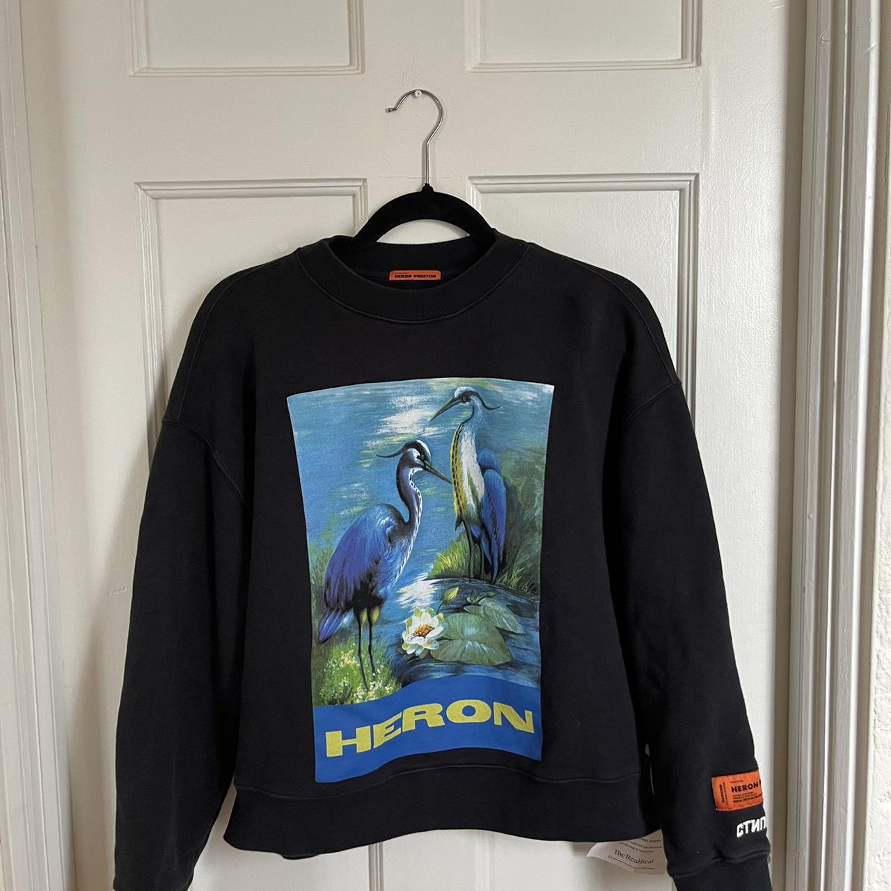 Heron Preston Heron Print Sweatshirt, Orange