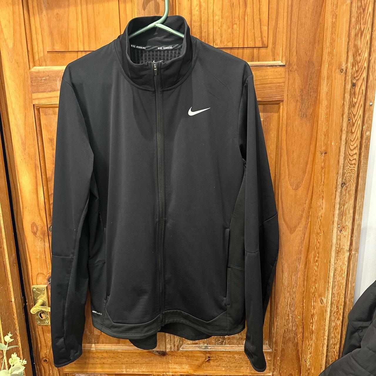nike shield jacket black